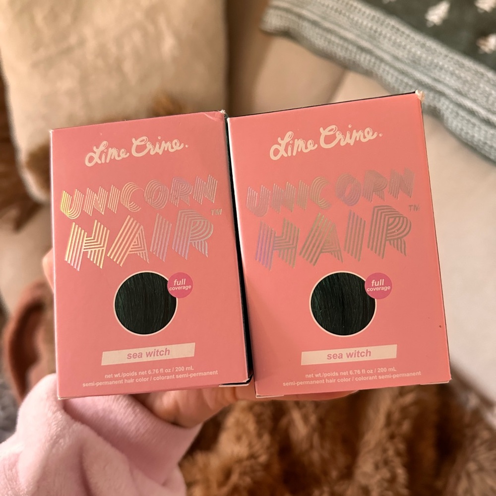 New Lime Crime Unicorn Hair Dye - Sea Witch